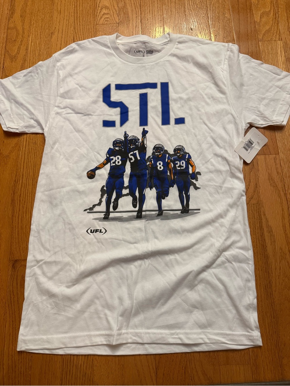 STL White Graphic Team T-Shirt